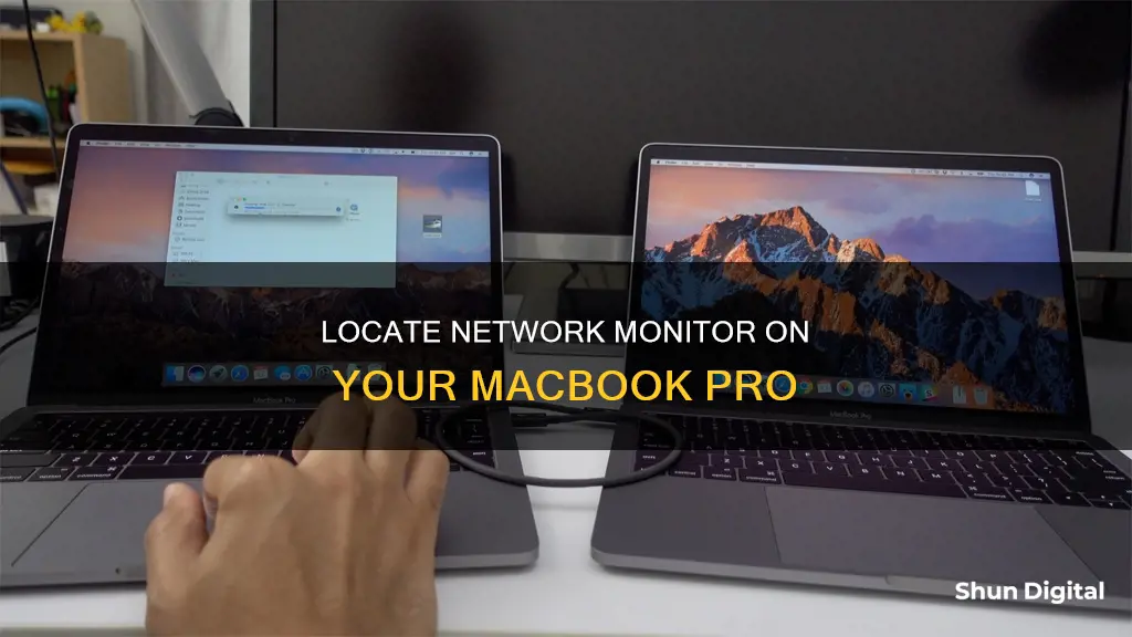 where to find netwok monitor on macbook pro