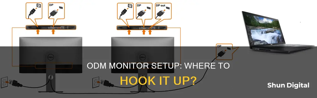 where to hook the odm monitor up