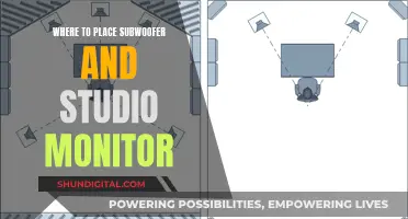 Positioning Subwoofers and Studio Monitors for Optimal Sound