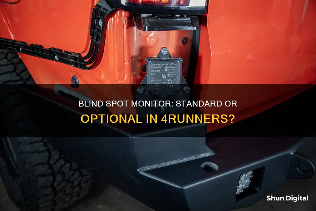 which 4runners have standard blind spot monitor