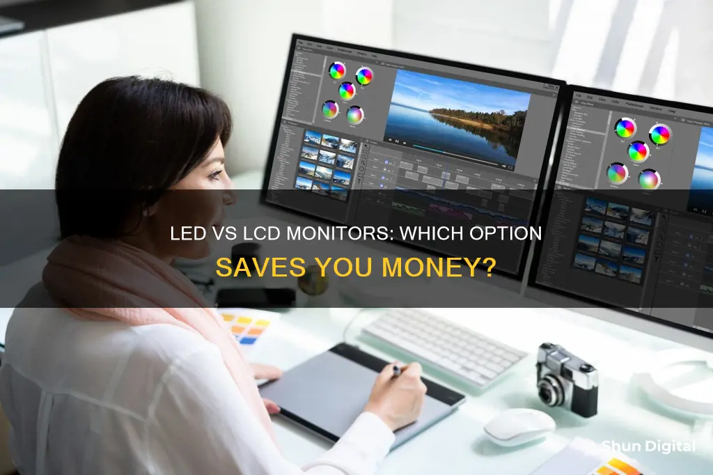 which cost less led or lcd for monitor