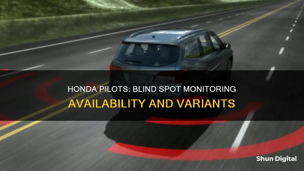 which honda pilots have blind spot monitoring