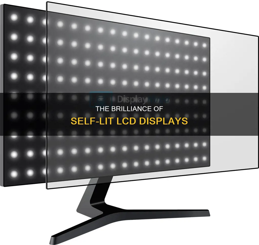 which lcd monitor technology produces its own backlighting