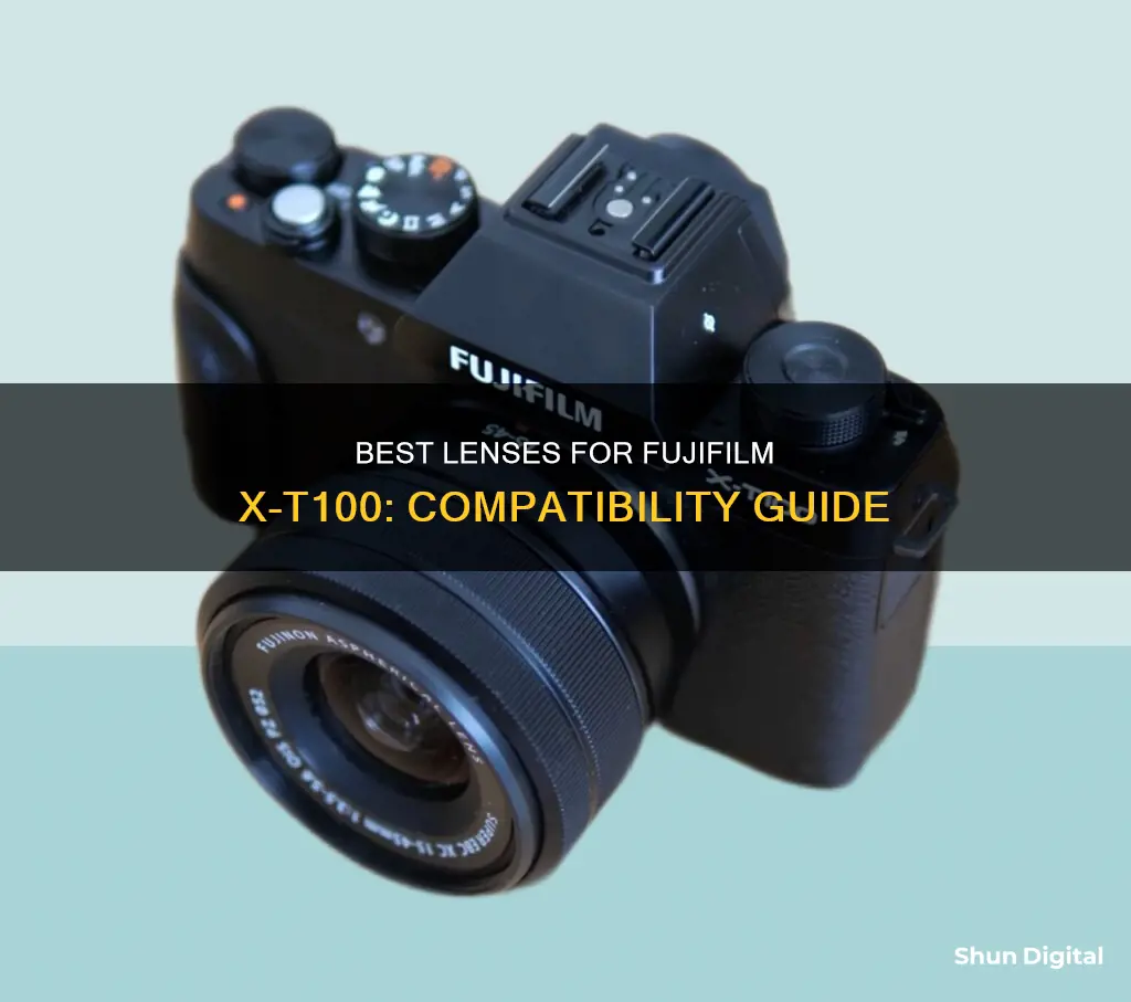 which lenses are compatible with the fujifilm x-t100 camera