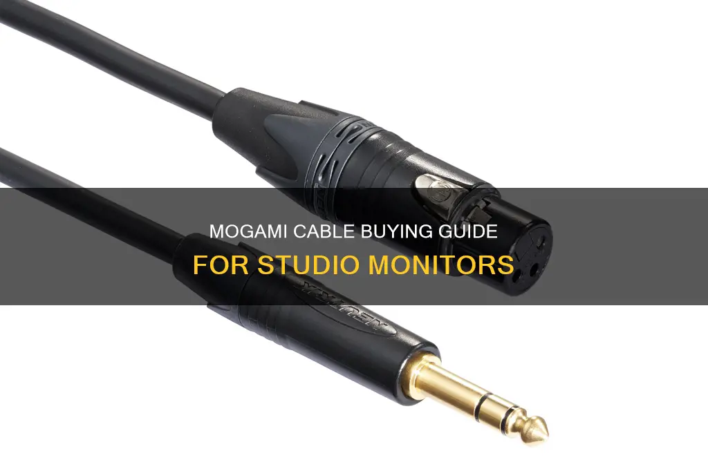 which mogami cable to buy for studio monitor