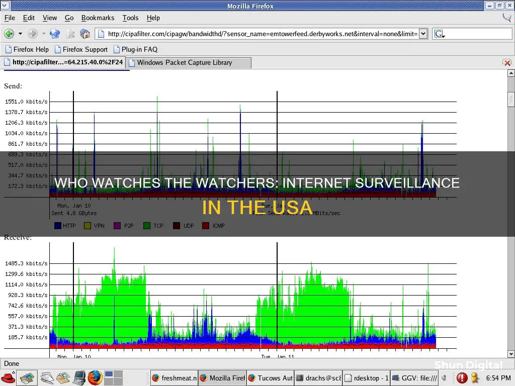 who monitors internet usage usa