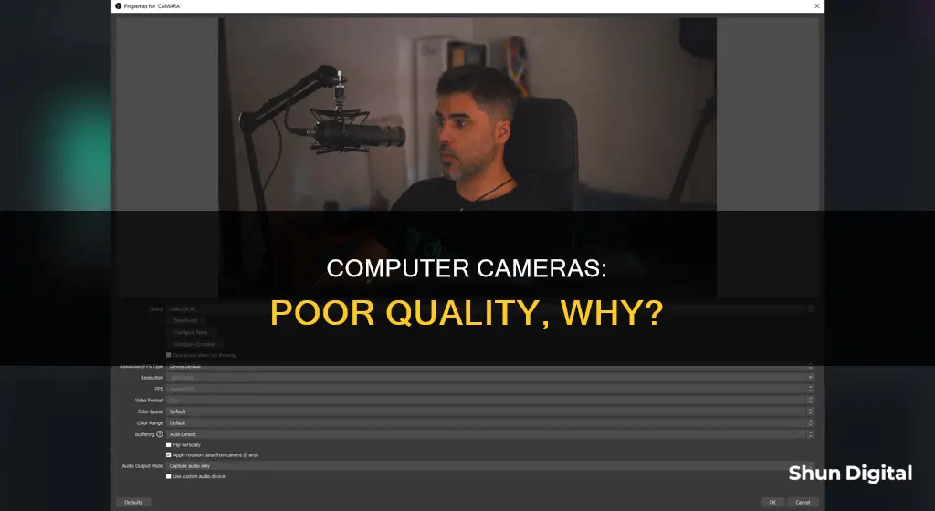 why are computer cameras so bad