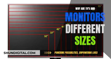 How TV and Monitor Sizes Differ