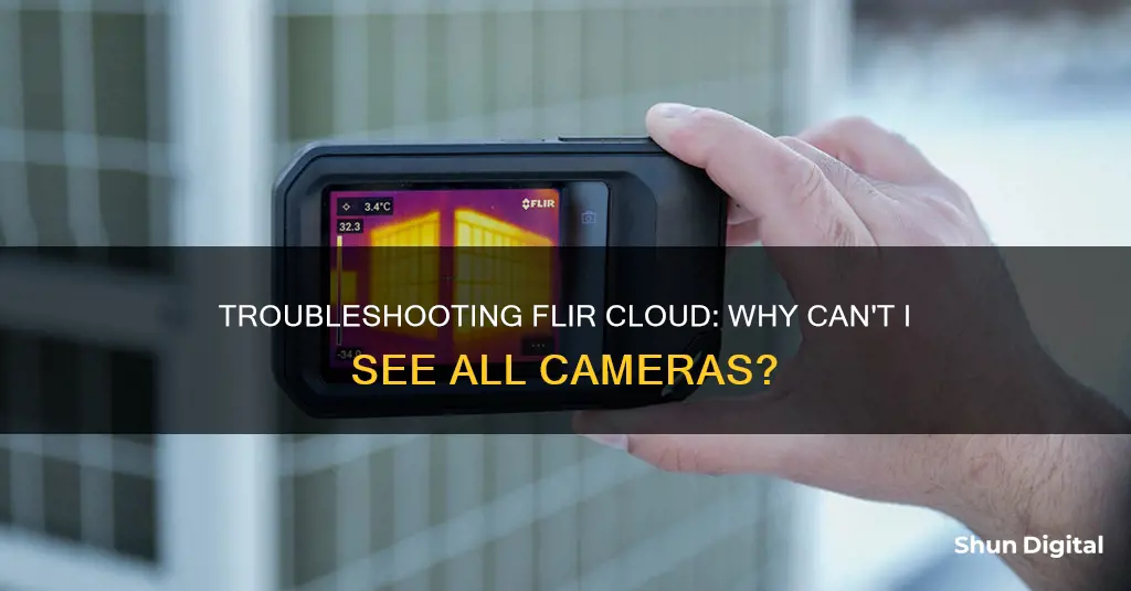 why cant I see all my cameras flir cloud