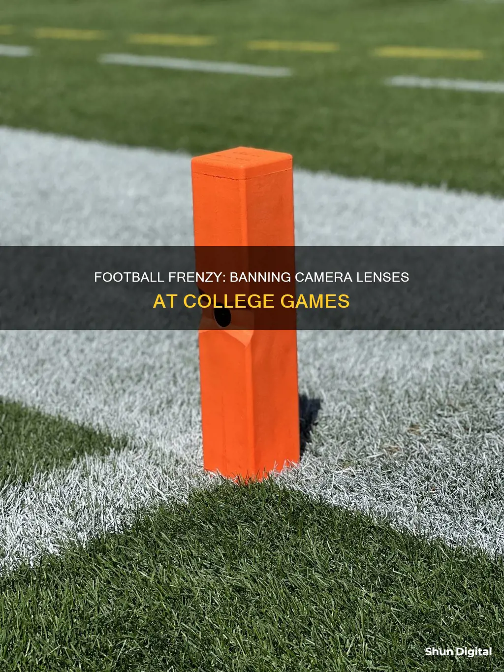 why college football games ban camera lenses