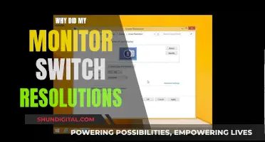 Monitor Resolution Switch: Understanding the Unprompted Change