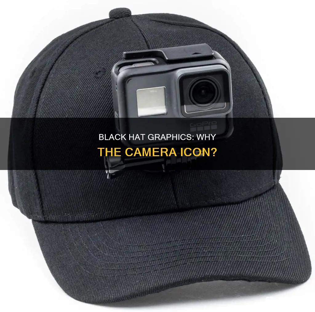 why do I see black hat graphic with camera