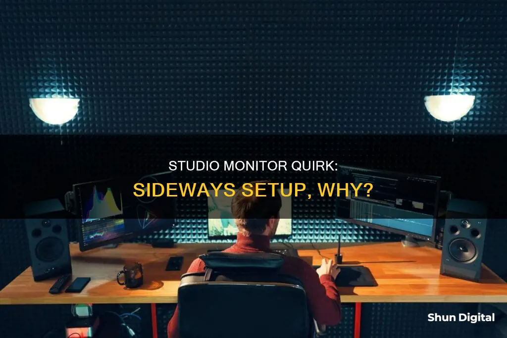 why do some people have studio monitors sideways