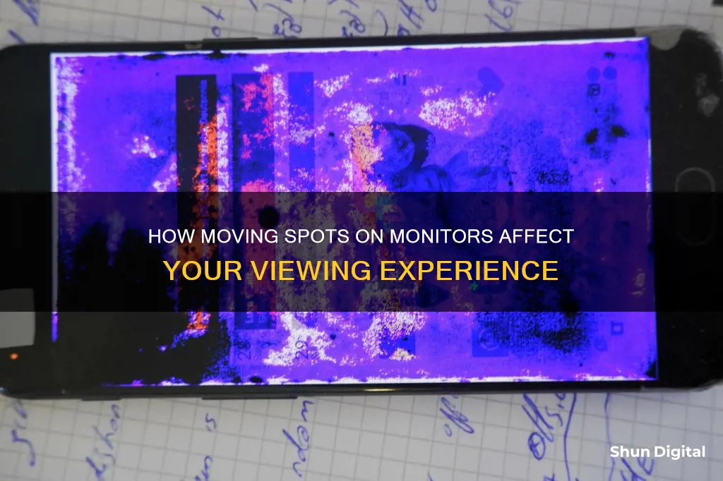 why does monitor have moving spots