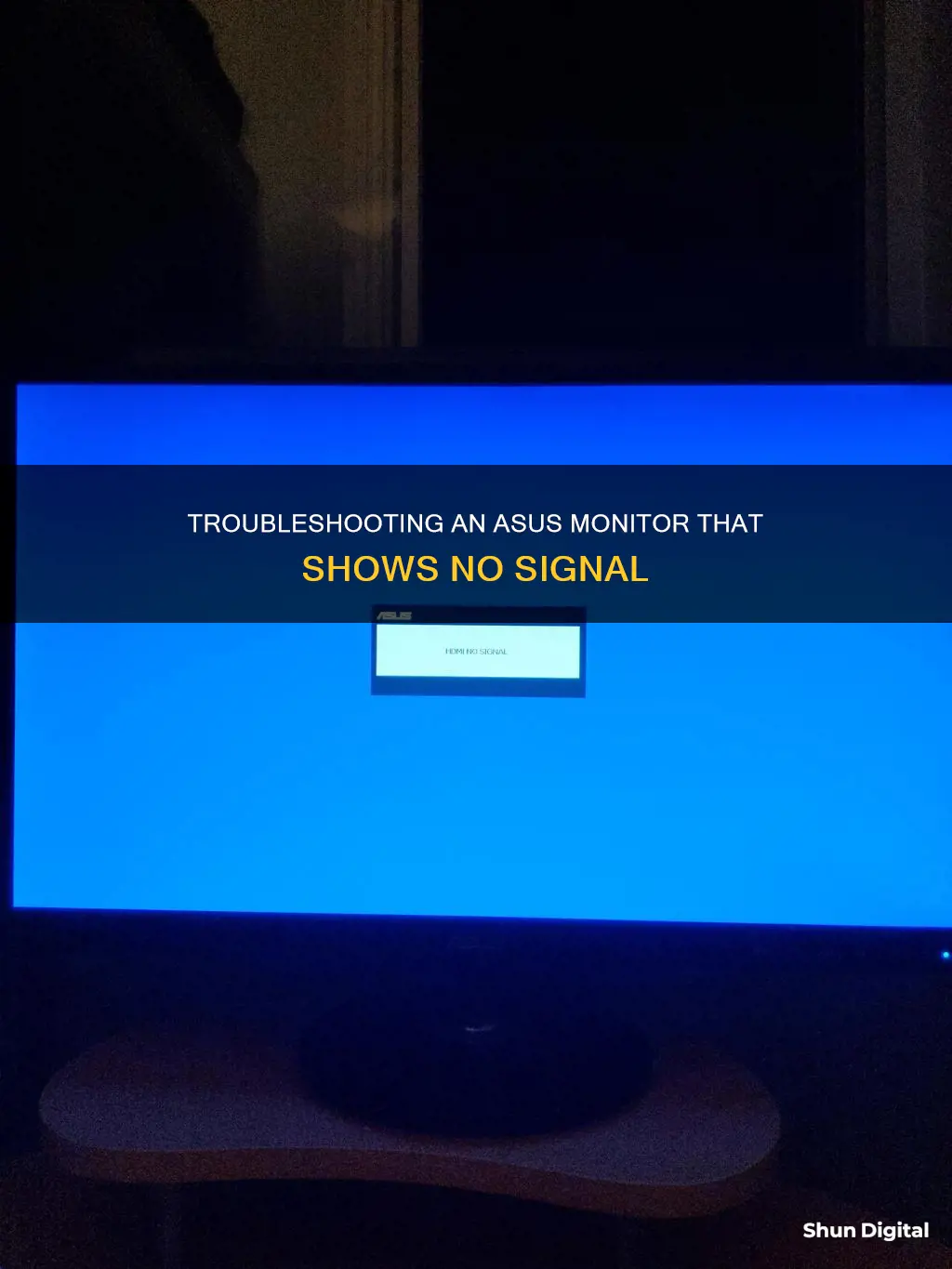 why does my asus monitor say no signal