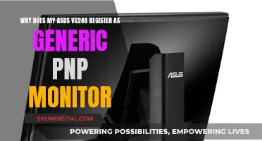 Troubleshooting ASUS VG248's Generic PNP Monitor Registration