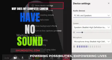 Troubleshooting Computer Camera: No Sound Issues