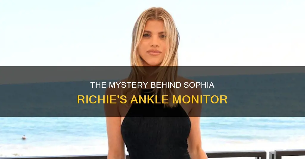 why does sophia richie have an ankle monitor