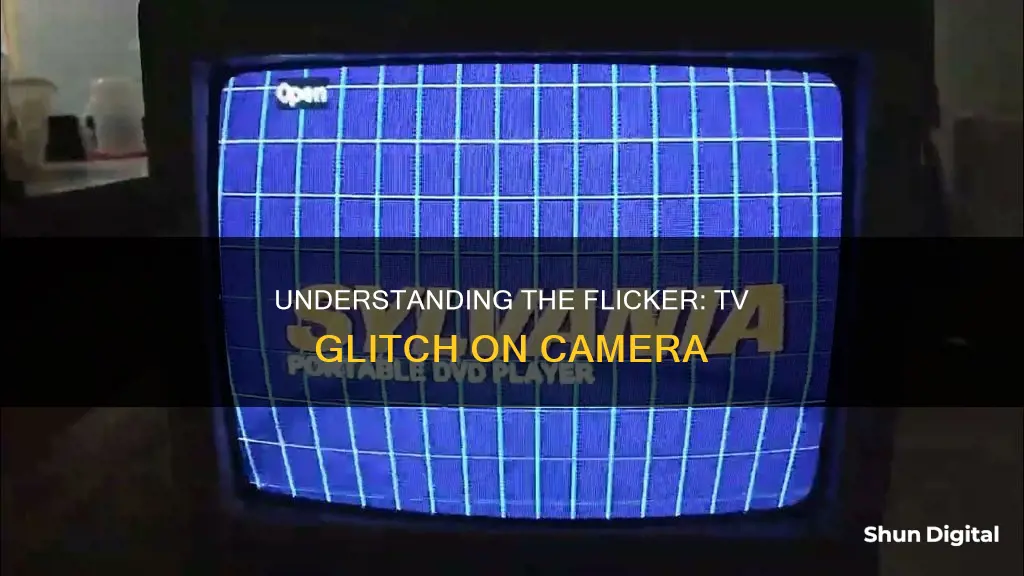 why does tv flicker on camera