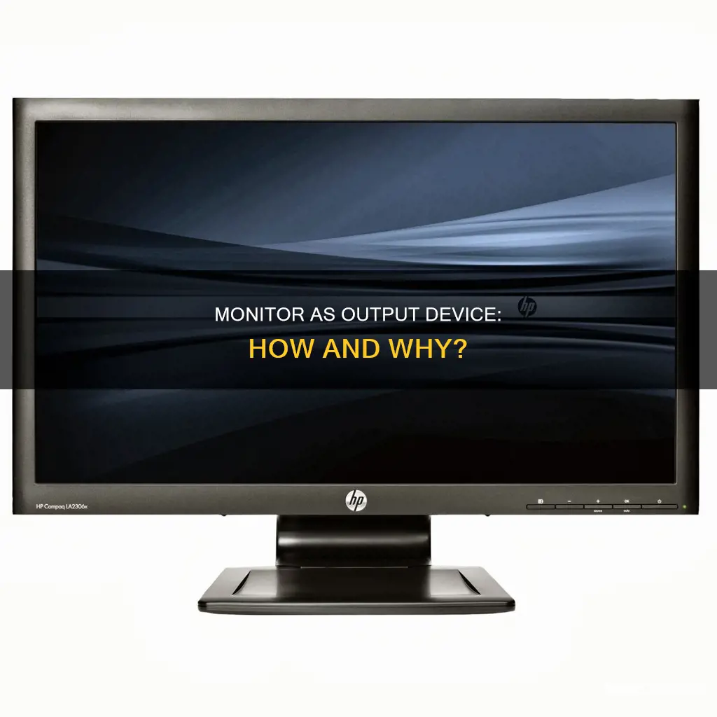 why is a monitor an output device open study