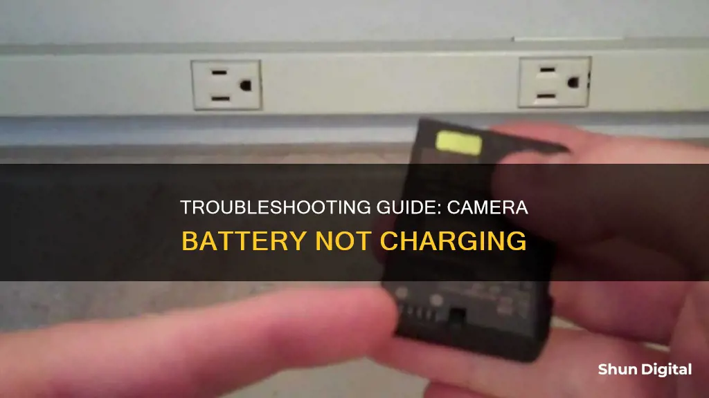 why is my camera battery not charging