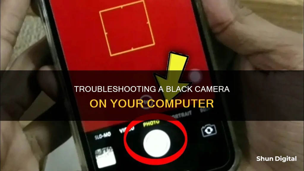 why is my camera black on my computer