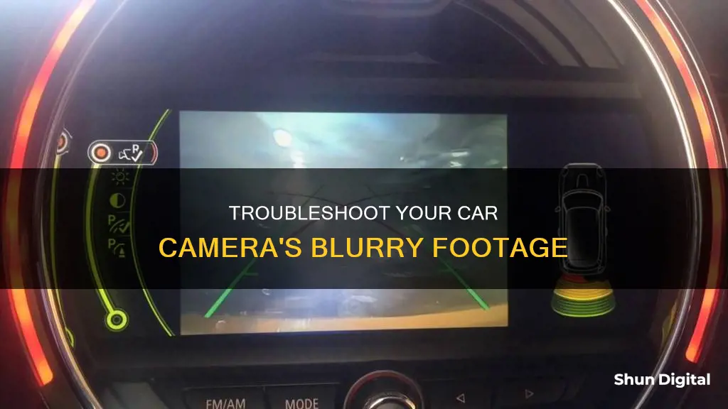 why is my car camera blurry