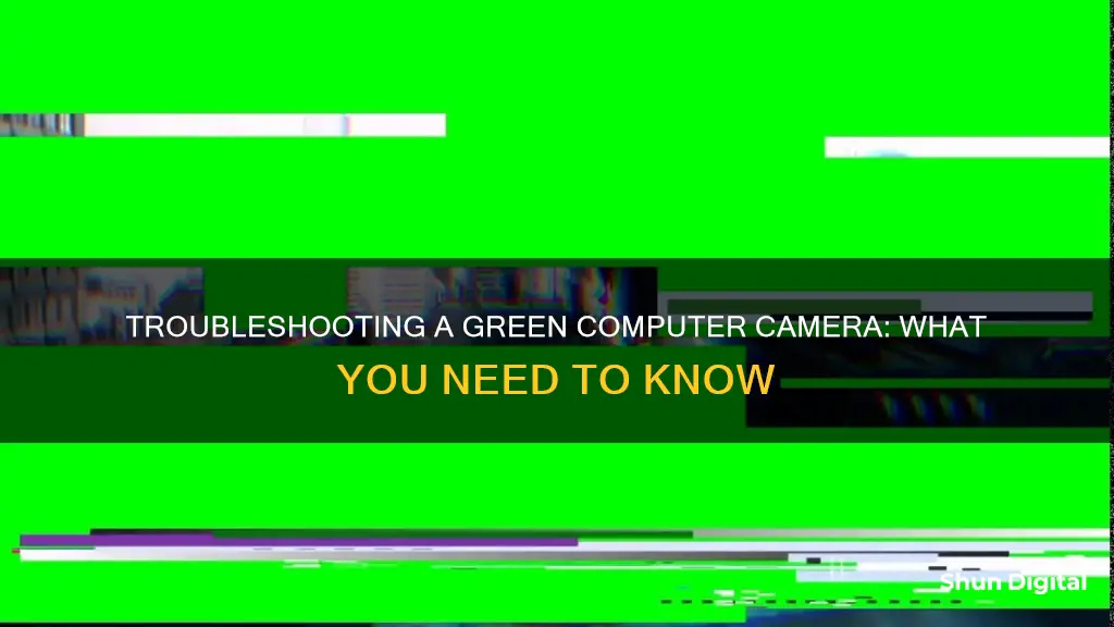 why is my computer camera green