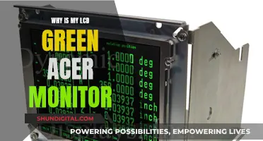 Troubleshooting Acer LCD Monitor's Green Display