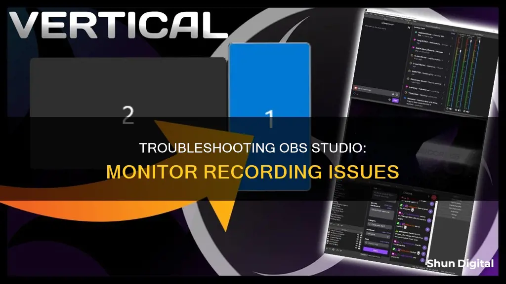 why is obs studio not recording my monitor