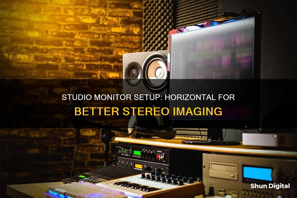 why lay studio monitors horizontal