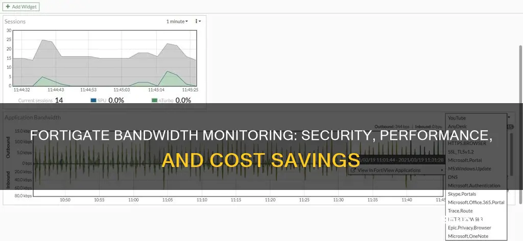 why monitor bandwidth usage fortigate