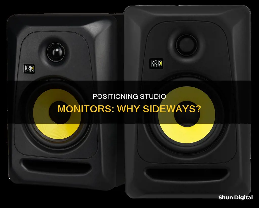 why put studio monitors on their side