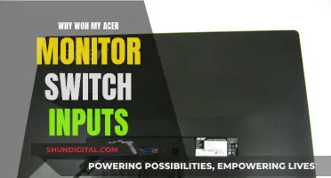 Troubleshooting Acer Monitor: Input Switch Issues