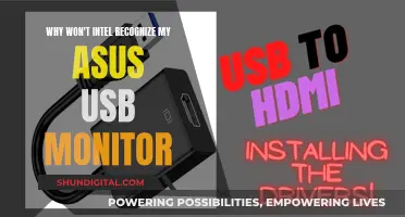 Troubleshooting Intel's Recognition Issue with ASUS USB Monitors