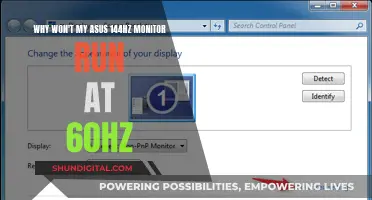 Troubleshooting an ASUS Monitor: 144Hz to 60Hz