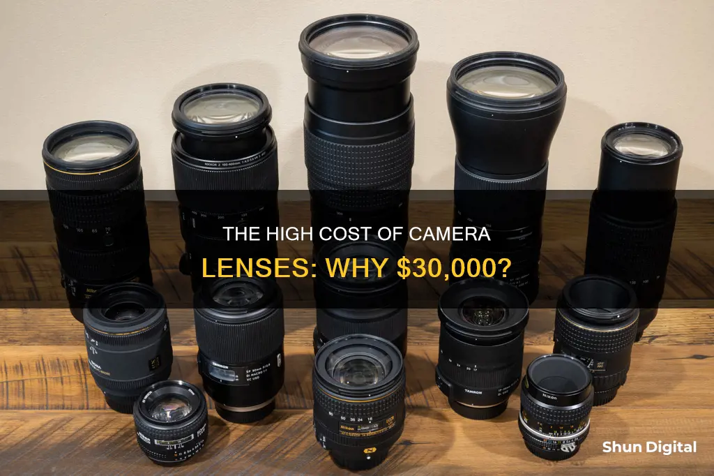 why would a camera lense cost 30k dollars