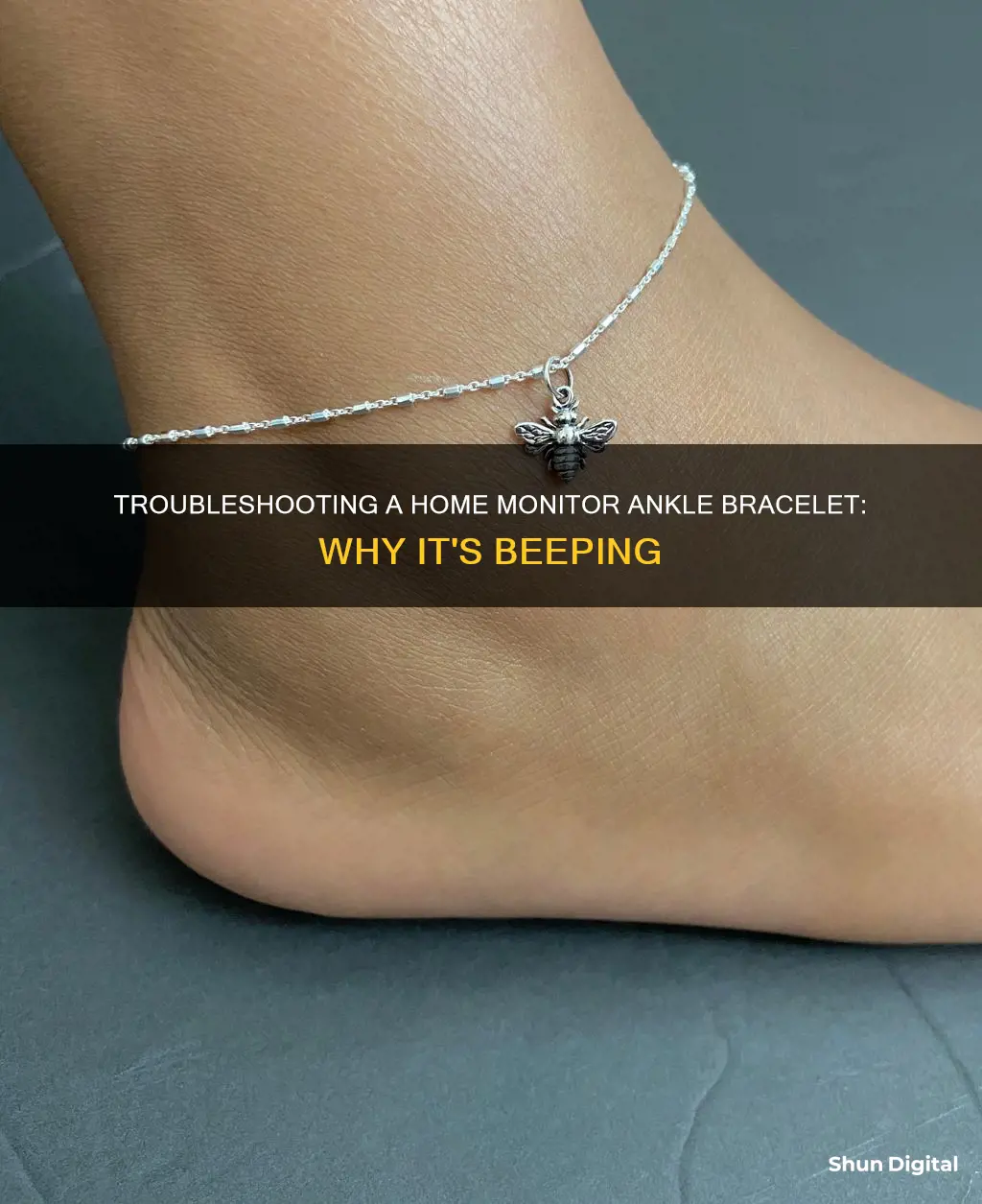 why would my home monitor ankle bracelet beeping