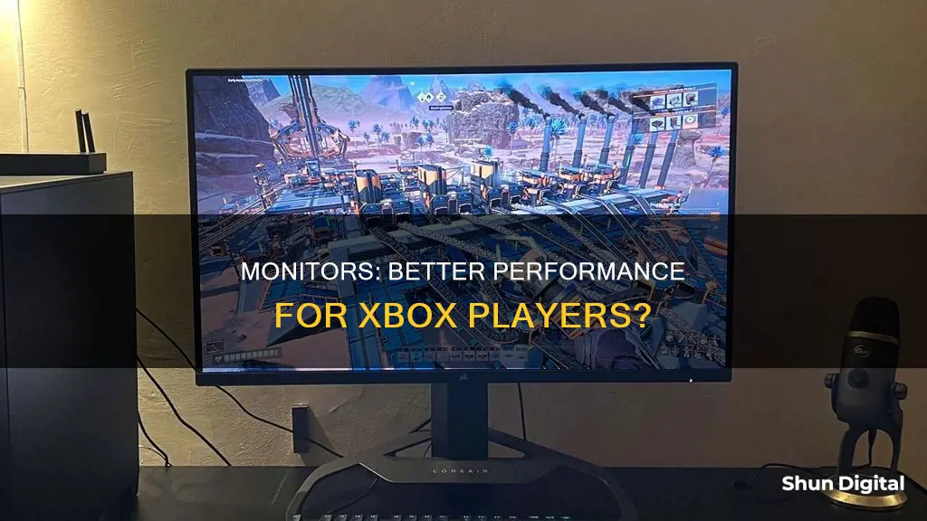 would xbox perform better on a monitor